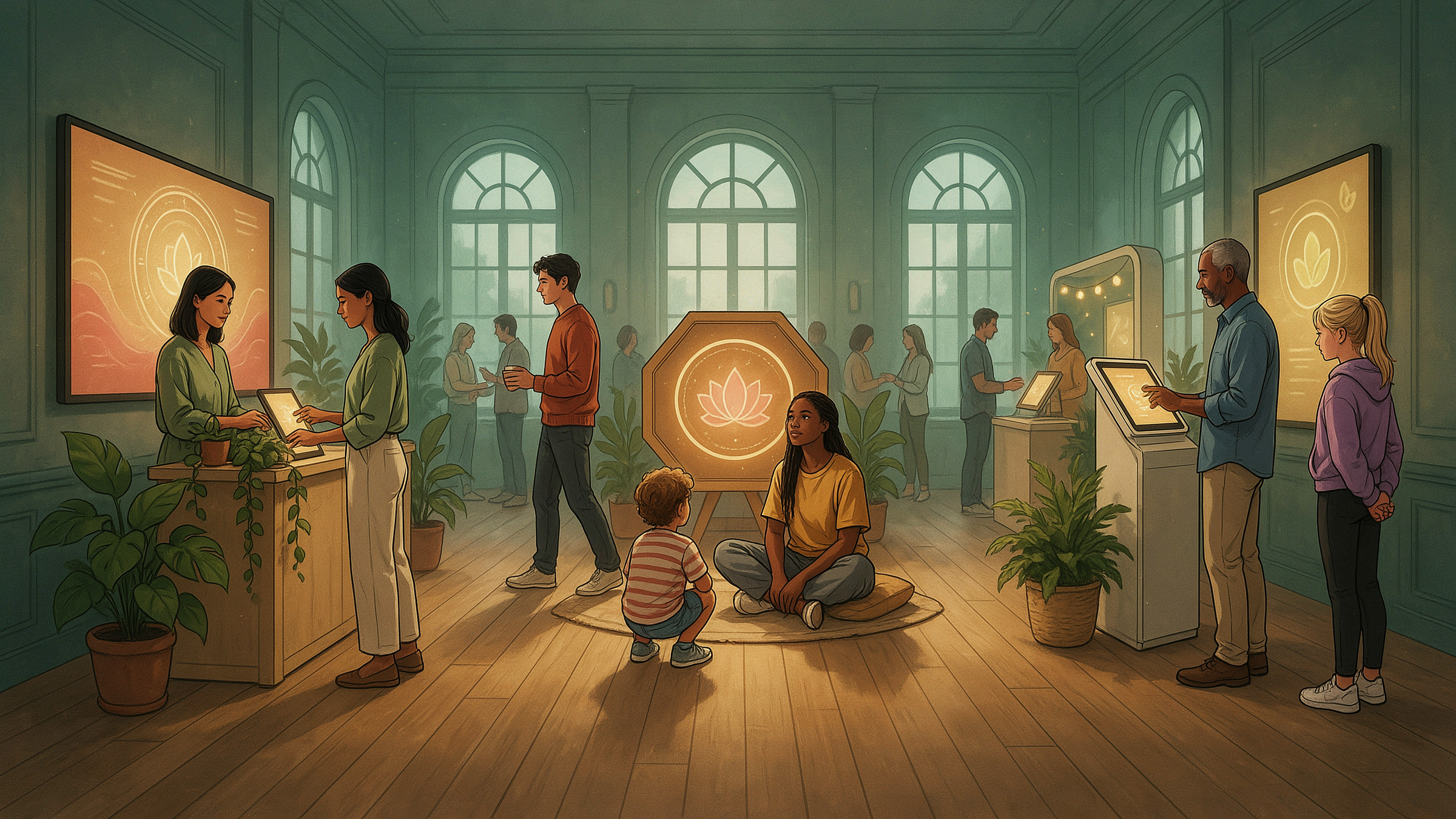 Wellness festival space